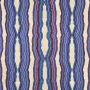 Tissu rayure rideau Cuzco Tanzanite Casal