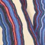 Tissu rayure rideau Cuzco Tanzanite Casal