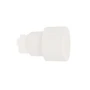 Embout bouchon moleté Ø28 mm blanc mat