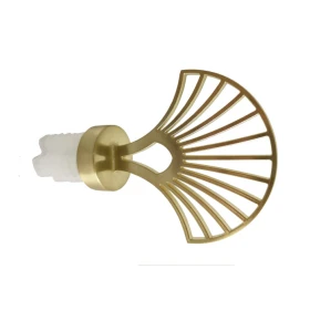 Embout palme décor laiton mat Ø28 mm