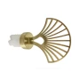 Embout palme décor laiton mat Ø28 mm