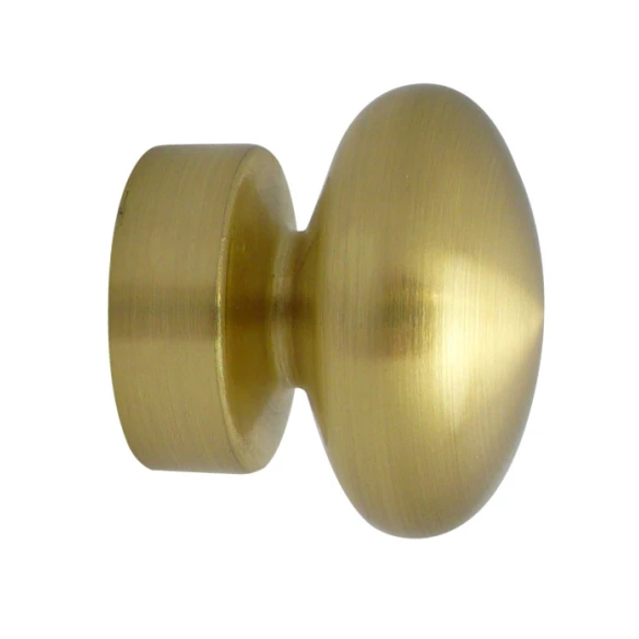 Embout regency décor laiton mat Ø28 mm