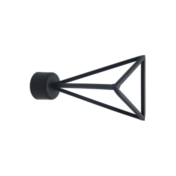 Embout triangle filaire Ø28 mm noir mat