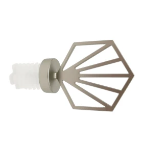 Embout hexagone Ø28 mm nickel givré