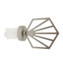 Embout hexagone Ø28 mm nickel givré