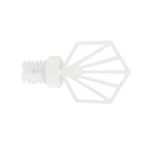 Embout hexagone Ø28 mm blanc mat