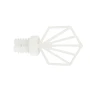 Embout hexagone Ø28 mm blanc mat