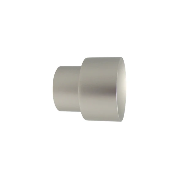 Embout bouchon Ø28 mm nickel givré