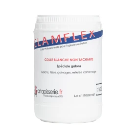 Colle blanche pour tissus Clamflex 1kg
