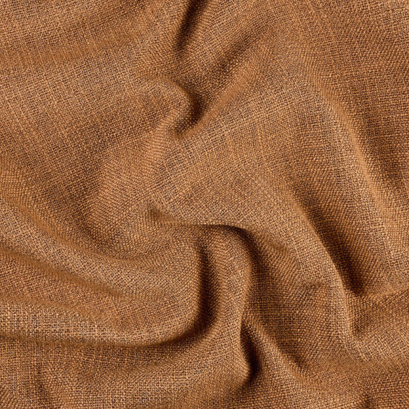 Tissu rideau thermique Adélie marron cannelle Linder