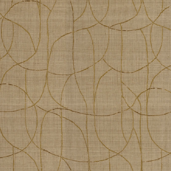 Tissu soie Mandala mordoré Casamance