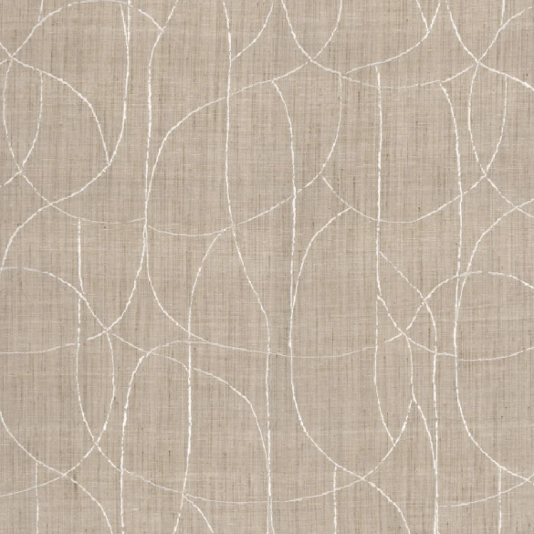 Tissu soie Mandala ivoire Casamance