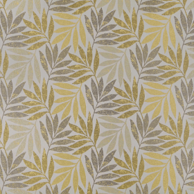 Tissu feuillage Eden sable d'or Casal