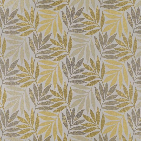 Tissu feuillage Eden sable d'or Casal