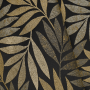 Tissu feuillage Eden soleil noir Casal