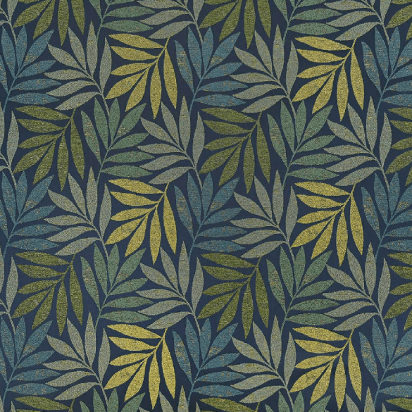 Tissu feuillage Eden fonds marins Casal