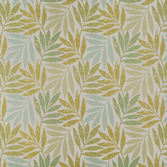 Tissu feuillage Eden lagon vert Casal