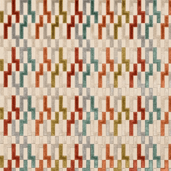 Tissu velours Lithos vitaminé Casal