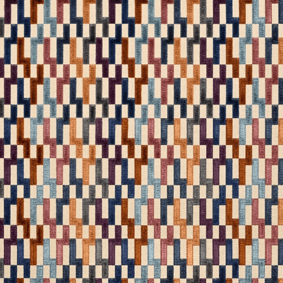 Tissu velours Lithos sérénade Casal