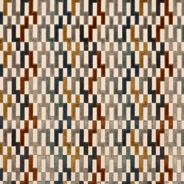 Tissu velours Lithos terres Casal