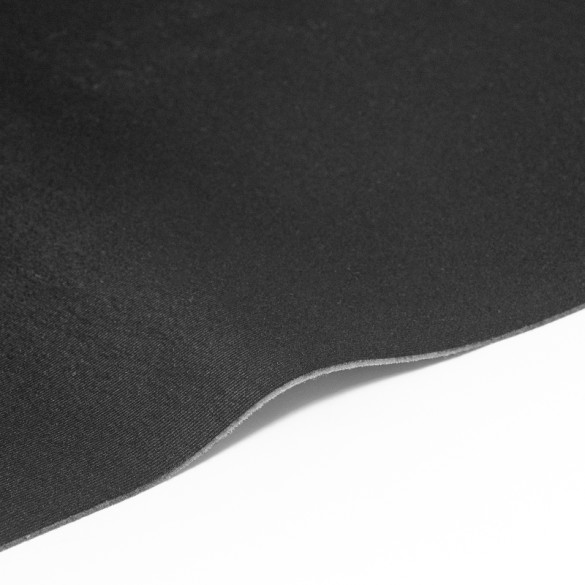 Maille grattée noire 150 cm