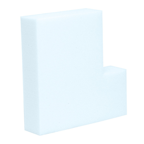 Mousse sur mesure CMHR 40kg/m³ en L - mi ferme - épaisseur personnalisée