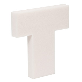 Mousse sur mesure CMHR 37kg/m³ en T - mi ferme - épaisseur personnalisée