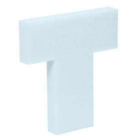 Mousse sur mesure CMHR 40kg/m³ en T - mi ferme - épaisseur personnalisée