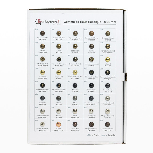 Gamme de clous Classique Artapisserie.fr 11 mm