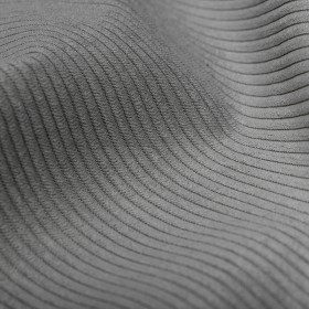 Tissu velours côtelé Freyja gris Didier Dassonville | artapisserie.fr