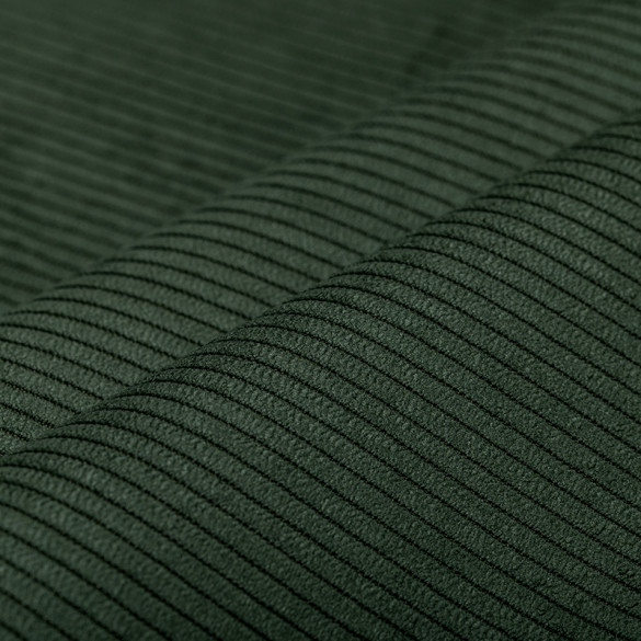 Tissu velours côtelé Freyja vert Didier Dassonville | artapisserie.fr