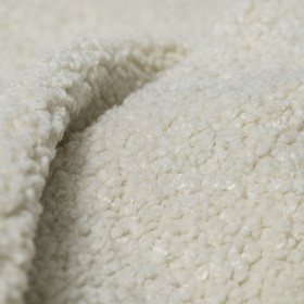 Tissu bouclette mouton Saga blanc cassé Didier Dassonville | artapisserie.fr