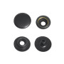 100 boutons pression 12,7mm laiton noir cuivré | artapisserie.fr