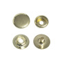 100 boutons pression 12,7mm laiton doré | artapisserie.fr