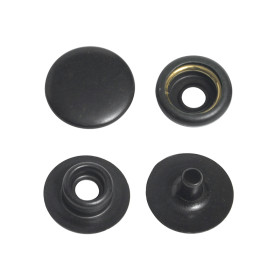 100 boutons pression 15,9mm laiton noir cuivré | artapisserie.fr
