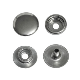 100 boutons pression 15,9mm acier inoxydable | artapisserie.fr