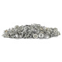 100 boutons pression 12,7mm acier nickelé | artapisserie.fr