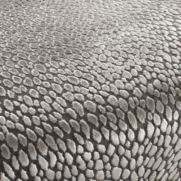 Tissu siège velours Splendido gris JAB | artapisserie.fr