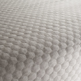 Tissu siège Hexagon blanc ivoire JAB | artapisserie.fr