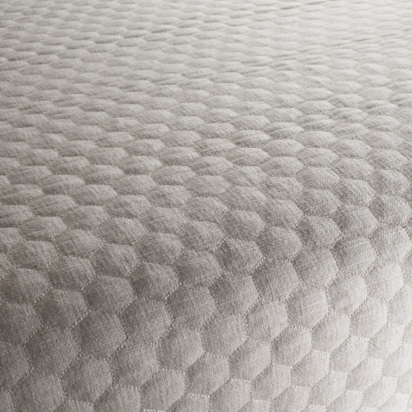 Tissu siège Hexagon blanc ivoire JAB | artapisserie.fr
