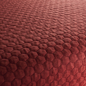 Tissu siège Hexagon rouge JAB | artapisserie.fr