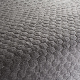 Tissu siège Hexagon gris foncé JAB | artapisserie.fr