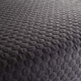 Tissu siège Hexagon noir JAB | artapisserie.fr