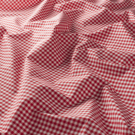 Tissu grande largeur Tiny Tartan rouge JAB 280 cm | artapisserie.fr