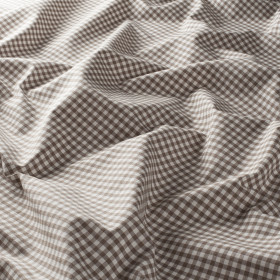 Tissu grande largeur Tiny Tartan taupe JAB 280 cm | artapisserie.fr