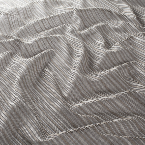 Voile rayé Filas taupe multicolore JAB 300 cm | artapisserie.fr