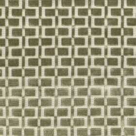 Tissu jacquard de velours Analogie kaki Casamance Tissu jacquard de velours Analogie kaki Casamance