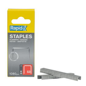 Lot de 1080 agrafes INOX Rapid 53 - 6 mm | artapisserie.fr