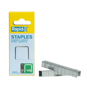 Lot de 650 agrafes Rapid 140 galvanisées 10 mm | artapisserie.fr