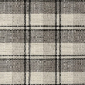 Tissu à carreaux Tartana carbone Camengo | Artapisserie.fr